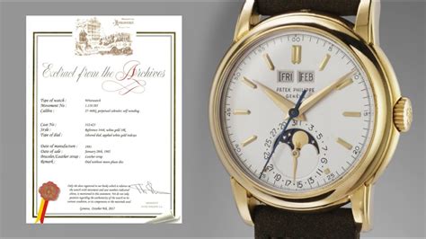 patek philippe archives questions.